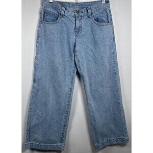 J Galt Light Wash Wide Leg Jeans Women’s High Rise 90s Style Denim size S